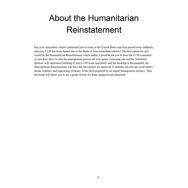Attorney Drafted Immigration Petitions: Humanitarian Reinstatement - Rocket Immigration Petitions